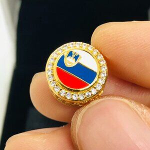 ✨🔥Pandora Slovenia Country Flag Exclusive Button Charm